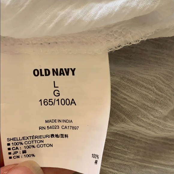 Old navy long sleeve white shirt - Picture 4 of 4